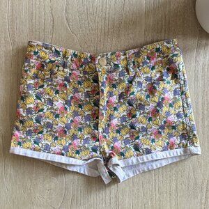 🍓 Garden Party Girlie  | Floral Fruity Mini Jean Shorts from PJ by Peter Jensen